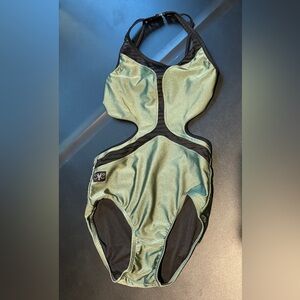 Kandi Kouture Green leotard size Teen XS 0-2